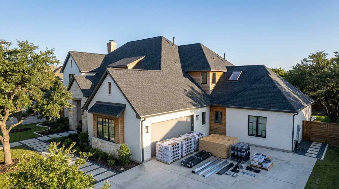 Roof Flashing Installation on New Construction