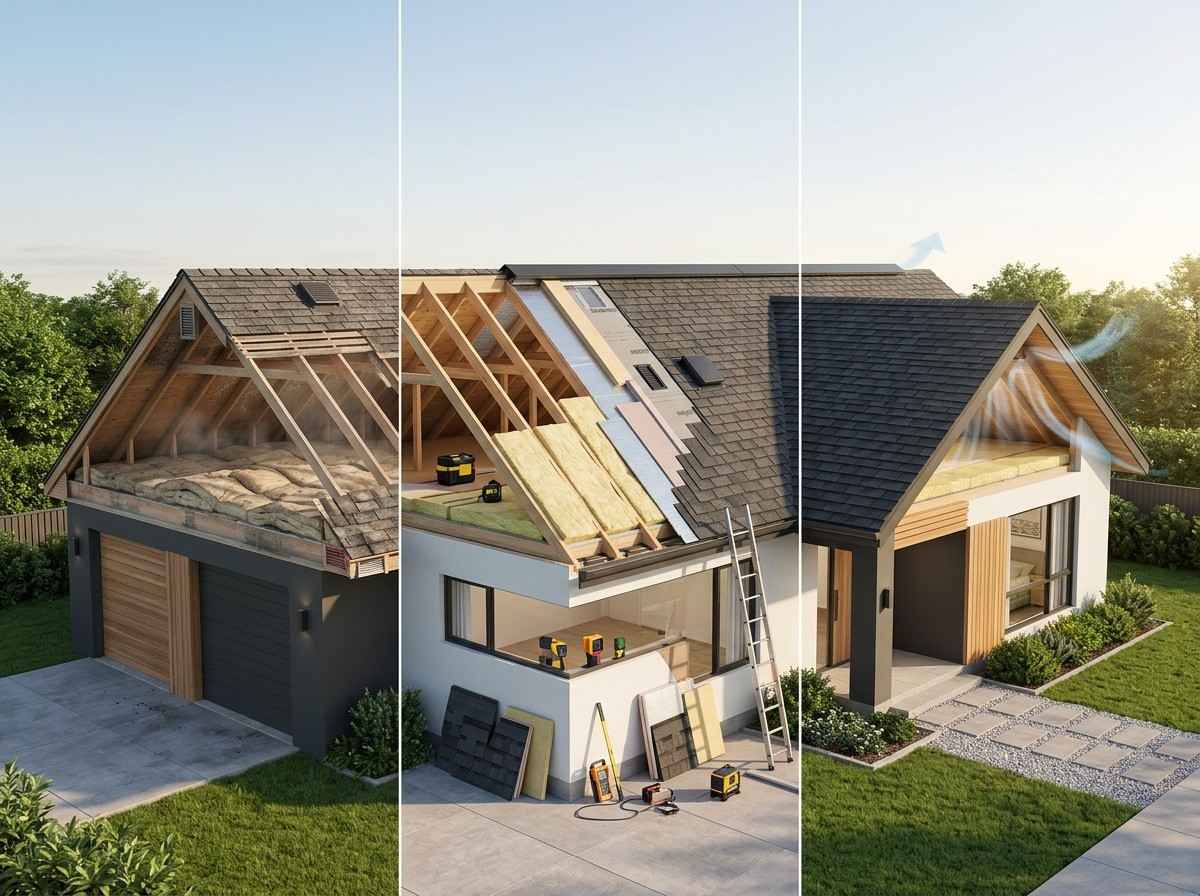 Roof ventilation and insulation: attic airflow, thermal performance