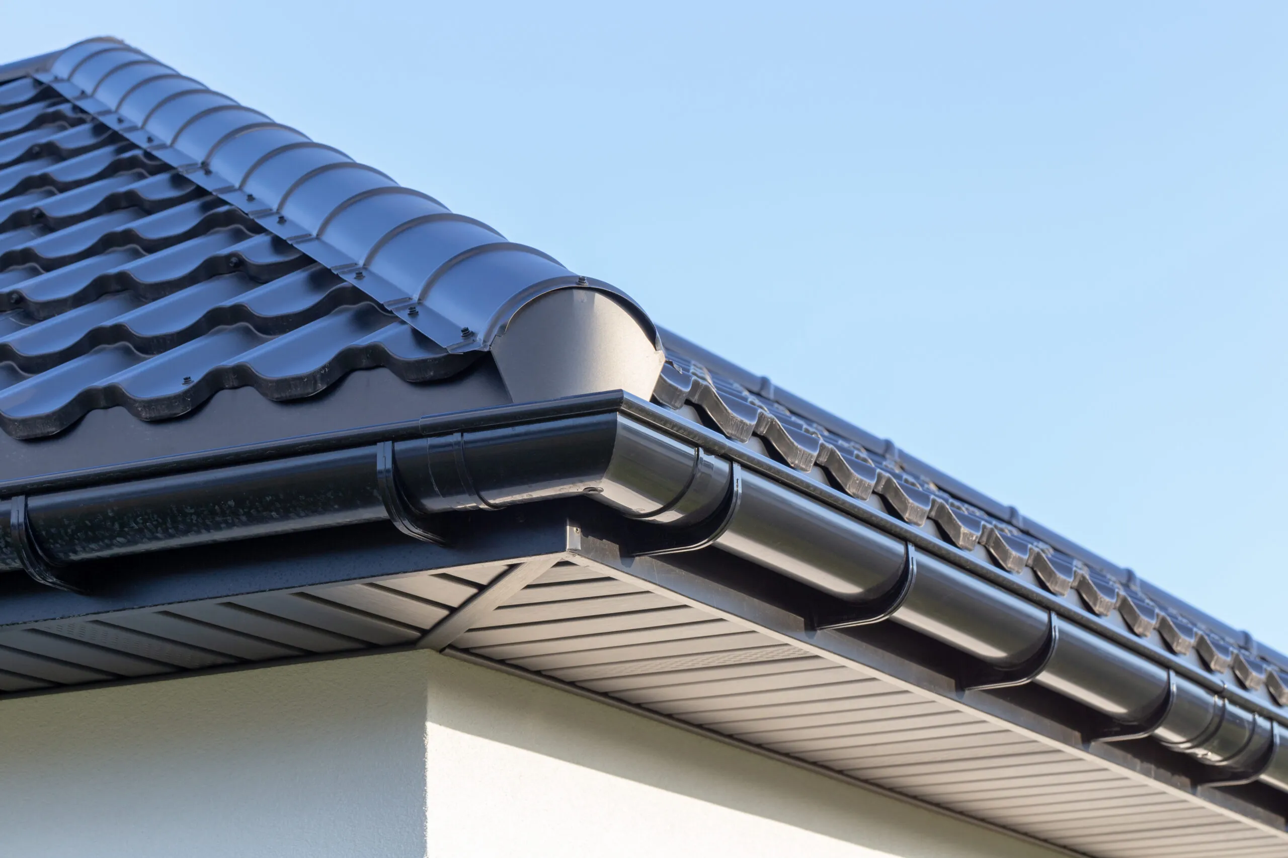 Gutter on residential home in Georgetown, Texas