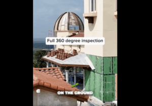 Video still - Marble Falls project, highlighting roof respections