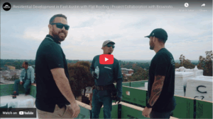 Youtube still " Residential Development in East Austin with Flat Roofing | Project Collaboration with Brownstone CI"