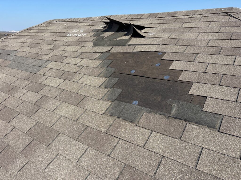 Hutto home damaged roof after high winds